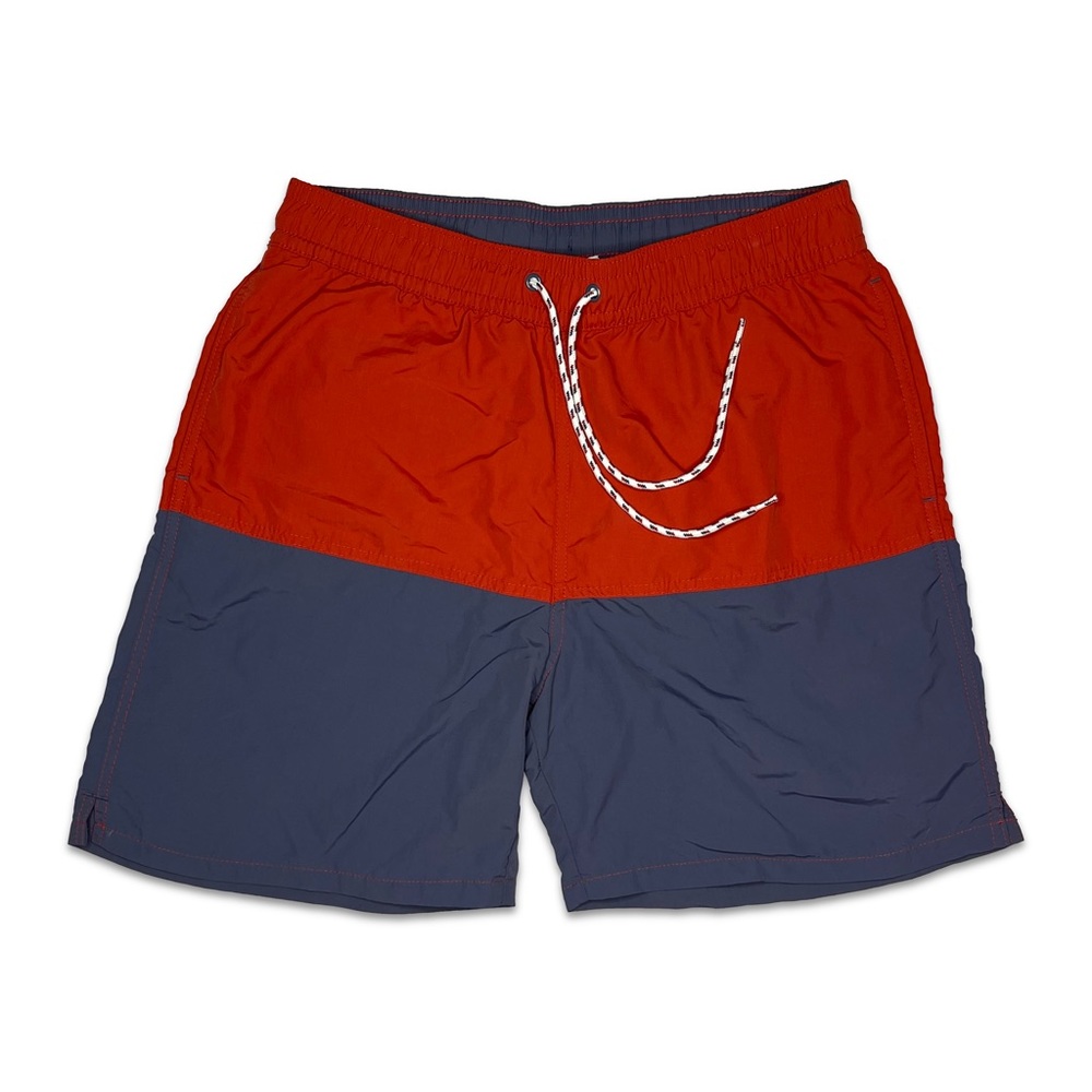 Goodfellow & Co Orange and Blue Swim Shorts Trunks With Liner